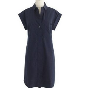 J Crew black cotton t shirt blouse dress